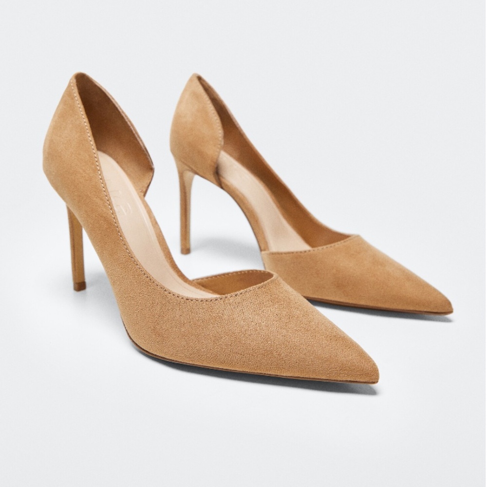 Mango Asymmetric Stiletto Shoes, Size 6.5